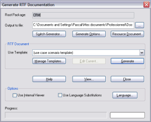 generate rtf documentation - enterprise architect